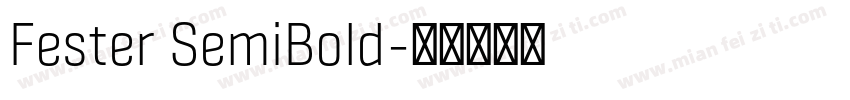Fester SemiBold字体转换